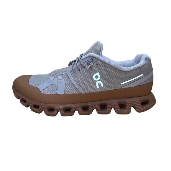 On Cloud Women’s Gray & Brown Breathable Swiss Engineering Running Shoes Sz W6.5 - Picture 6 of 7